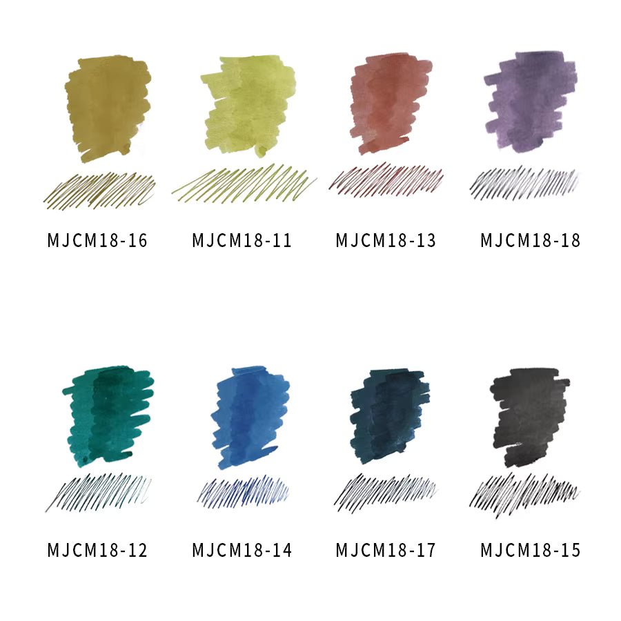 Moonman 18ml Glass Ink Bottle – Waterproof Non-Carbon, Non-Clogging Ink for Smooth Writing