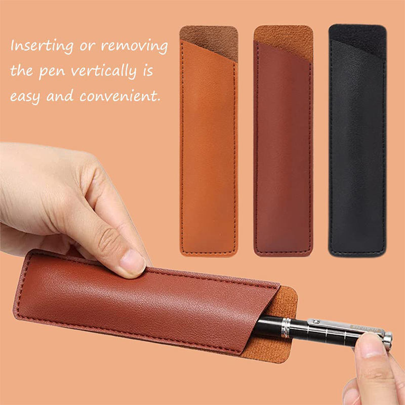 Moonman PU Leather Single Pen Pouch – Stylish & Portable Pen Case Holder (1pc / 5pcs / 10pcs)