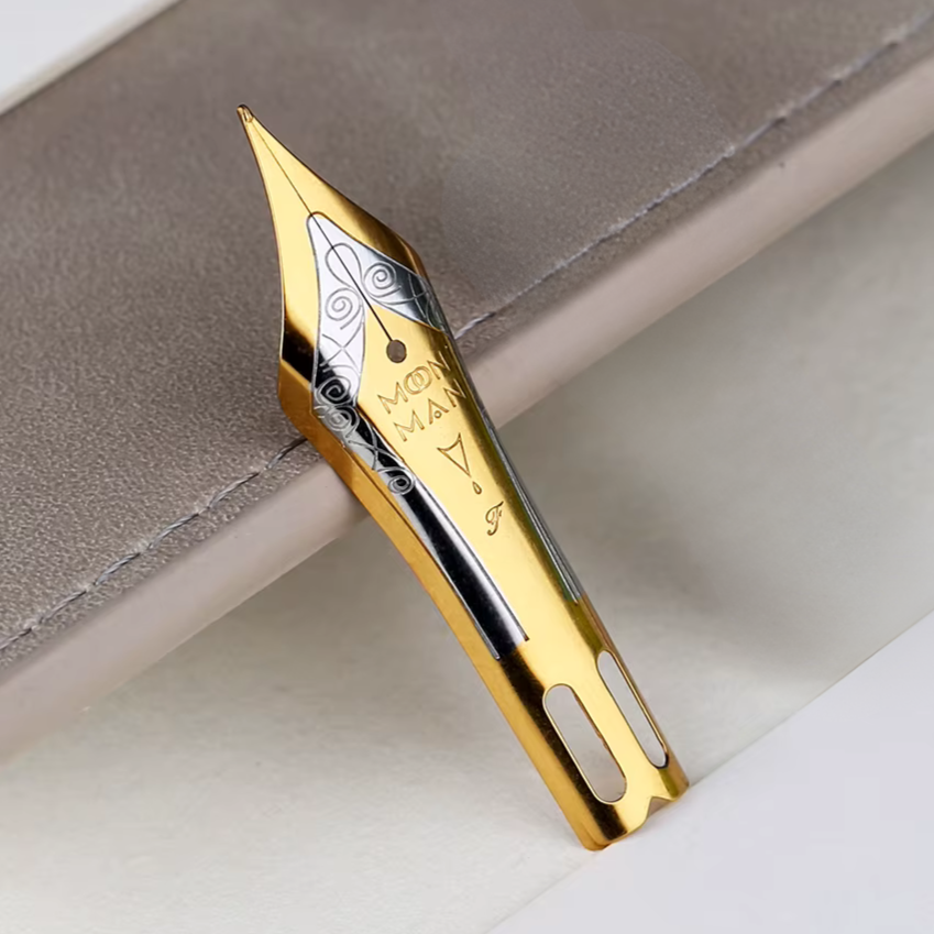 Moonman Size #8 Fountain Pen Spare Nib – Gold Plated Replacement Nib for Fountain Pens