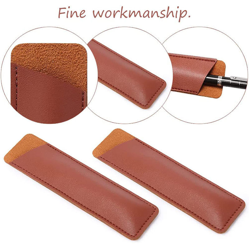 Moonman PU Leather Single Pen Pouch – Stylish & Portable Pen Case Holder (1pc / 5pcs / 10pcs)