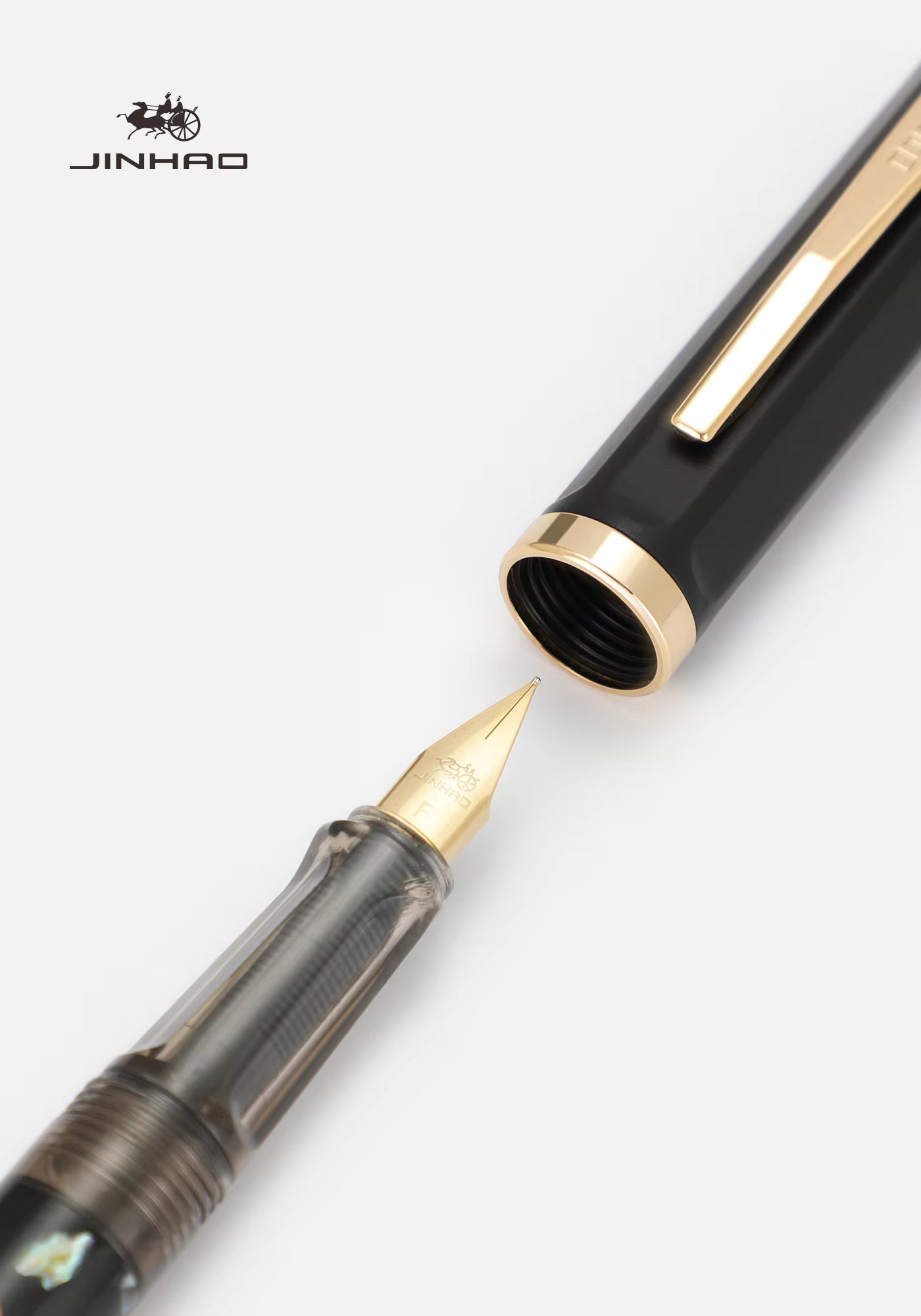 Jinhao 58 Shell Carving Fountain Pen – Fine Nib (Variants Color)