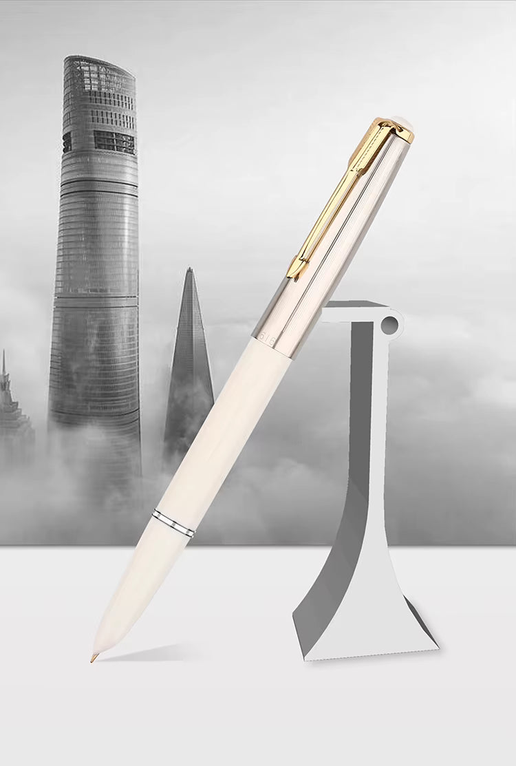 Hero 616 Fountain Pen with Iridium Extra-Fine 0.3mm Nib – Gold Cap, Smooth Writing, Lightweight Design with Converter – Available in Black, White, Yellow, Blue & Red