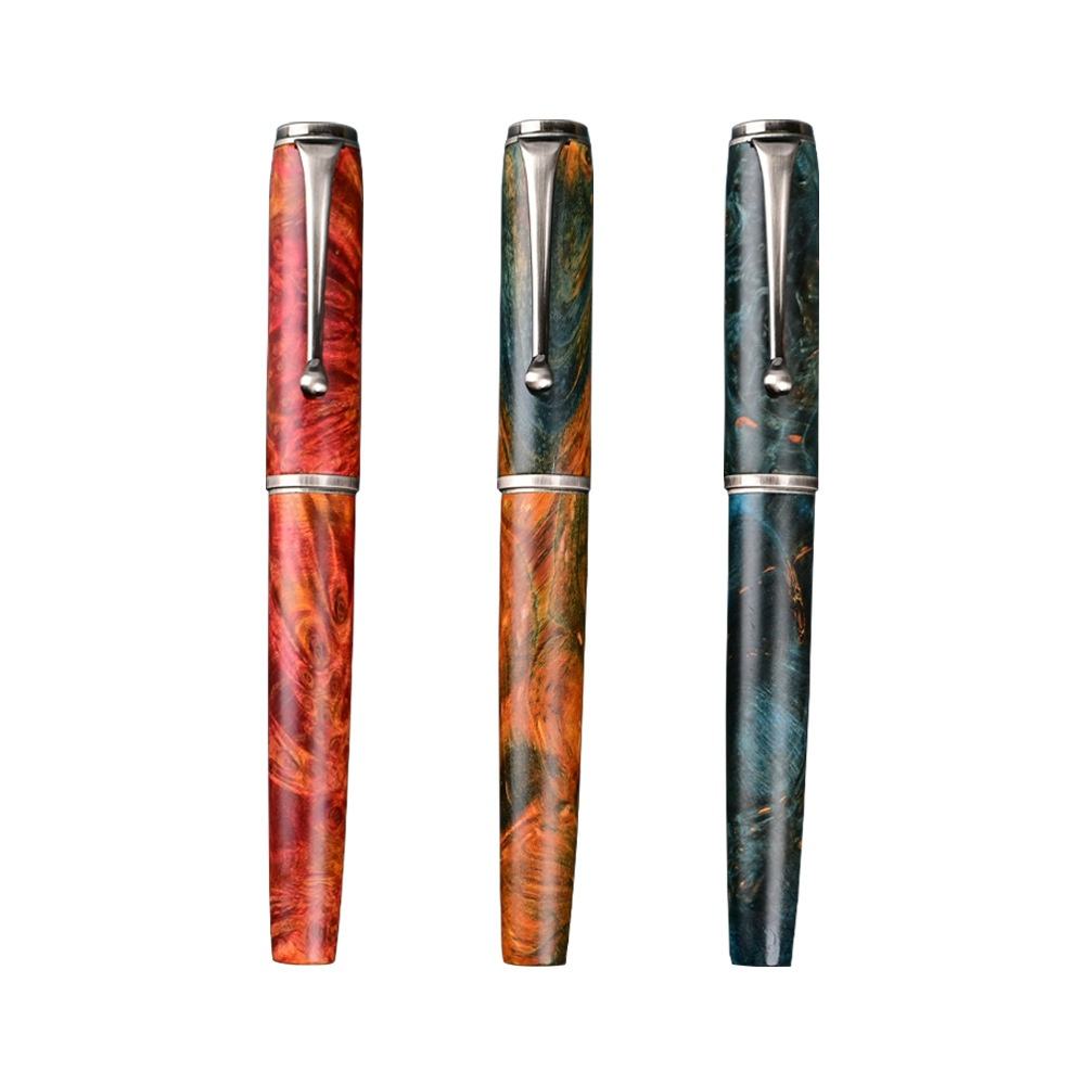 Jinxian Stable Wood & Copper Rod Metal Fountain Pen