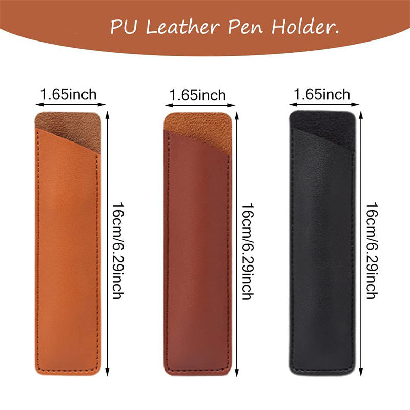 Moonman PU Leather Single Pen Pouch – Stylish & Portable Pen Case Holder (1pc / 5pcs / 10pcs)