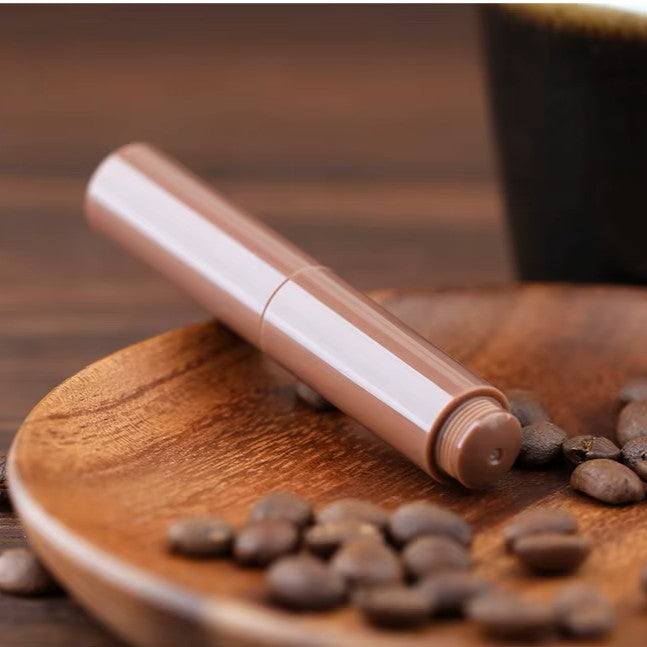 Moonman Wancai Mini Fountain Pen, Extra Fine Nib Maillard Brown Acrylic Travel Pocket Pen, short Size Eyedropper Ink Bottle Filling