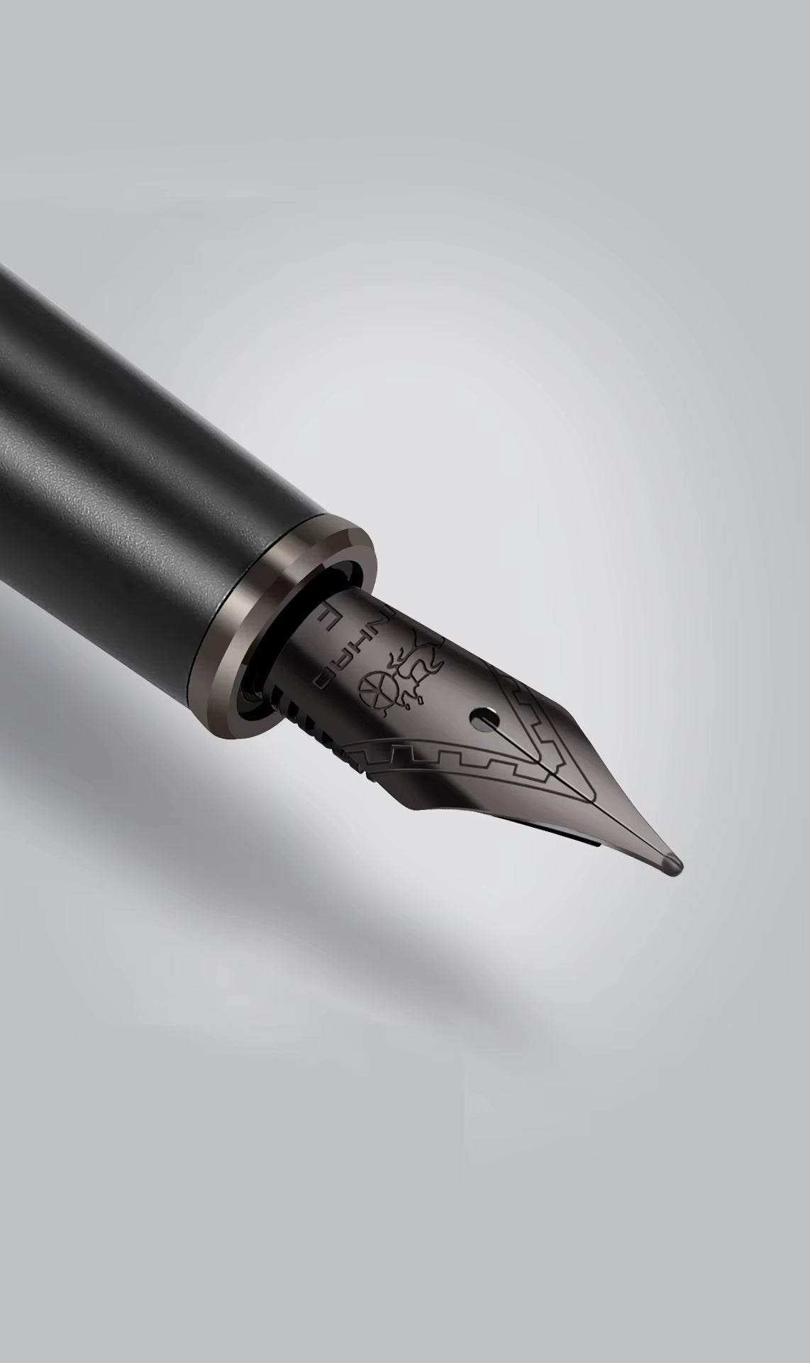 Jinhao 88 Metal Trims Fountain Pen with Converter, Fine Nib, Smooth Writing Pen for Students and Office (Blue & Black)