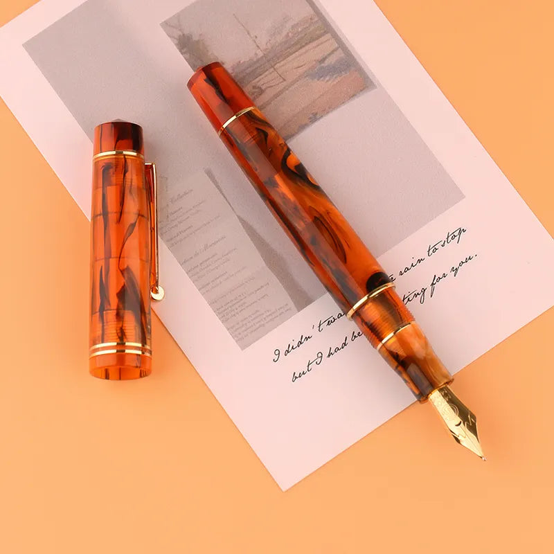 Moonman M800 Amble Acrylic Fountain Pen, Fine Nib with Converter and Pen Box Set