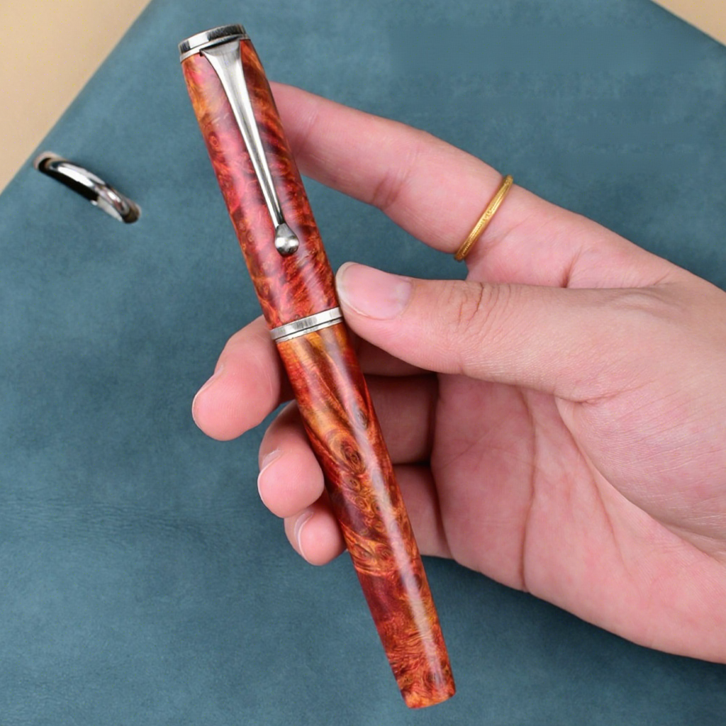 Jinxian Stable Wood & Copper Rod Metal Fountain Pen