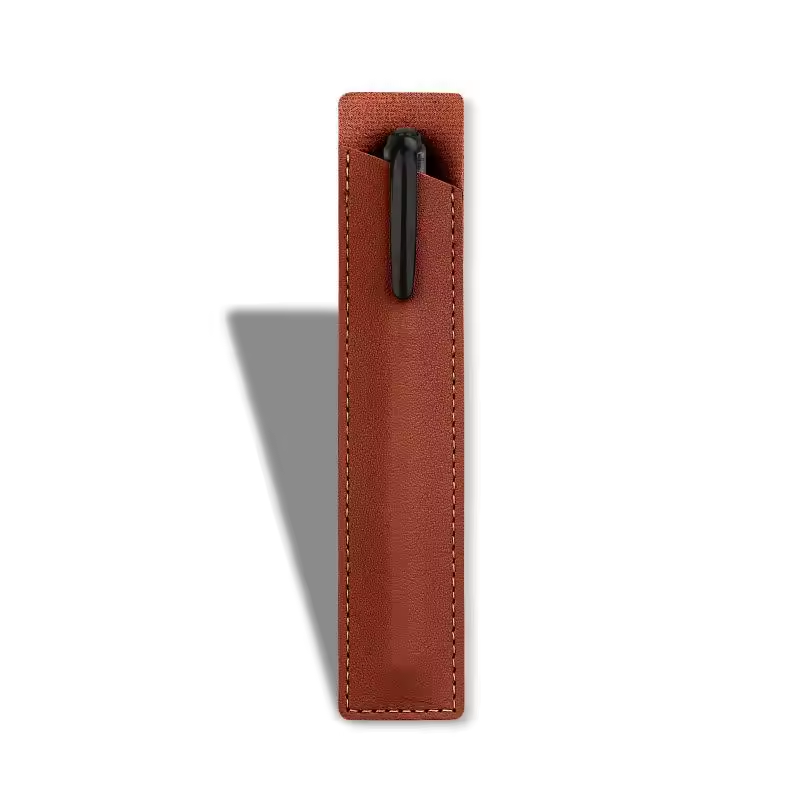 PU Leather Single Pen Sleeve– Portable Pen Pouch/Holder for Fountain & Ball Pens (1pc / 5pcs / 10pcs)