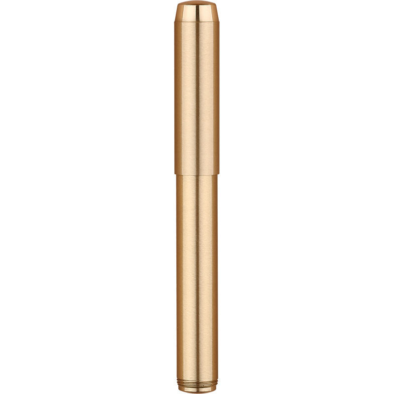 Delike Brass Fountain Pen – Fine Nib, Bullet Shape, Pocket-Sized Travel Pen