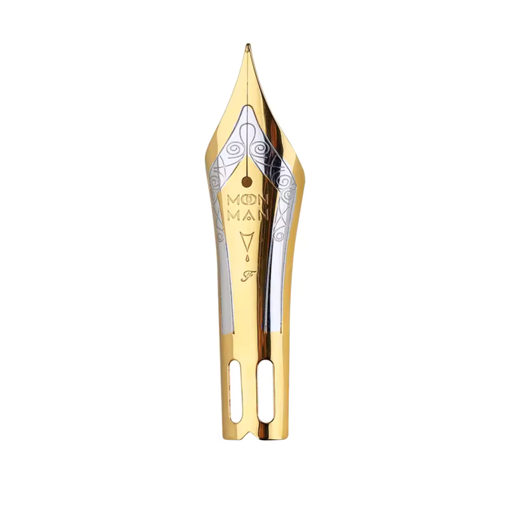 Moonman Size #8 Fountain Pen Spare Nib – Gold Plated Replacement Nib for Fountain Pens