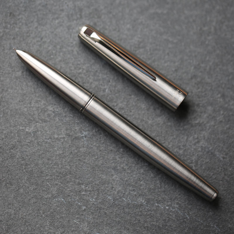 Moonman Ti200 Stainless Steel Fountain Pen - Fine Nib, Classic Smooth Writing Pen