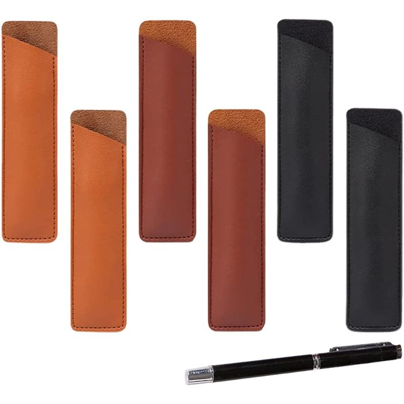 Moonman PU Leather Single Pen Pouch – Stylish & Portable Pen Case Holder (1pc / 5pcs / 10pcs)