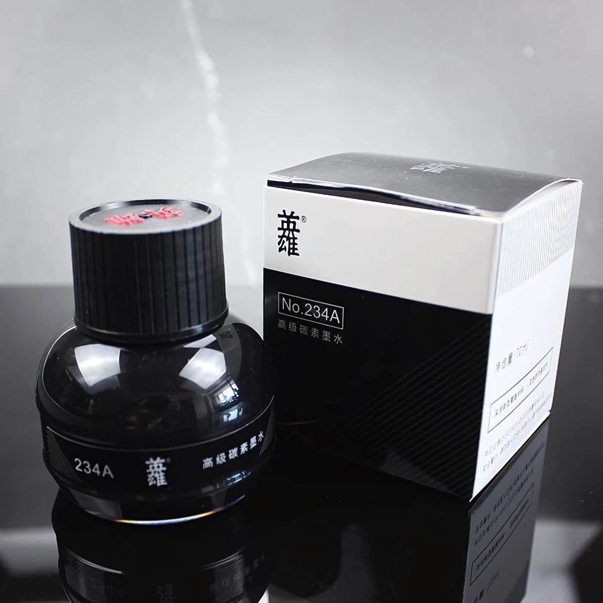 Hero 233A (Blue, 75ml) & 234A (Black, 70ml) Fountain Pen Ink Bottle – Non-Carbon, Quick-Drying, Smooth Flow for Fountain Pens, Calligraphy & Office Use