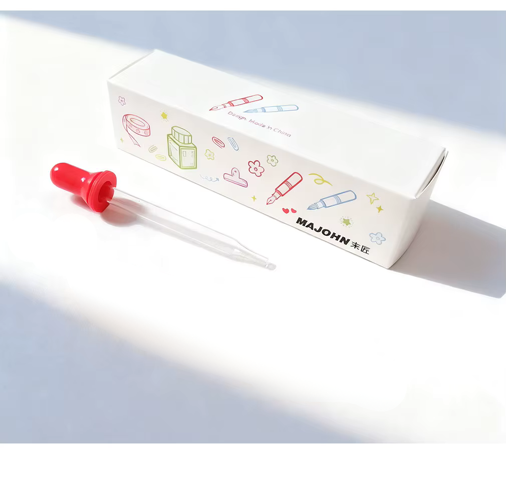 Moonman Wancai Mini Special Edition Lucky Blossom Transparent Fountain Pen – Limited Design, Gold Nib, Pocket Eyedropper Pen