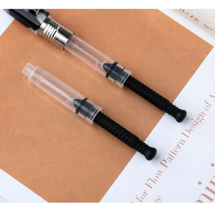Moonman N2 Mini Fountain Pen – Iridium Gold-Plated Extra Fine Nib, Yellow Coffee White Celluloid, Pocket-Sized with Box & Converter