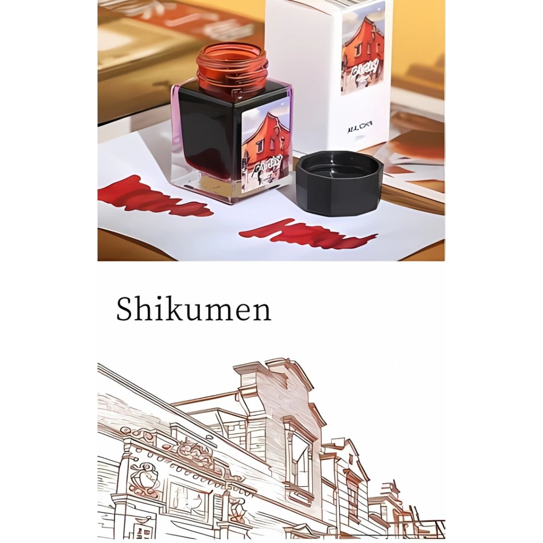 MAJOHN 20ml Gold Powder Ink – Magic City Color Series, Shimmering Calligraphy Ink with Metallic Luster for Art, Cards & Creative Writing (9 Colors)