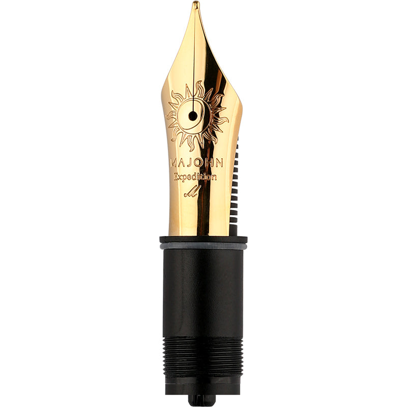 Moonman Sun Expedition Size 8 Fountain Pen Nib  – Gold-Plated Replacement Nib Unit for P139 & P140 Fountain Pens