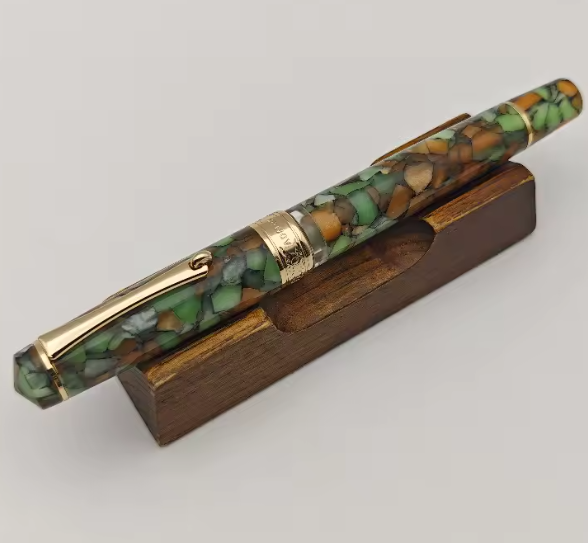 ADMOK 757 Piston Filler Resin Fountain Pen, Large Ink Capacity, Smooth Writing for Office & Gifts