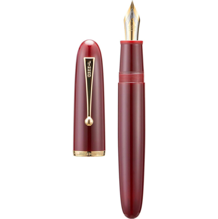 Jinhao 9019 Wine Red Fountain Pen – Oversized #8 Nib with Large-Capacity Ink Converter