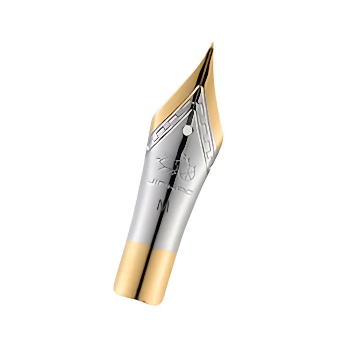 Jinhao 82 Fountain Pen Nib – Silver with Gold Trim (Pack Of 2)| Extra Fine, Fine, Medium and Bent Calligraphy Nib Options