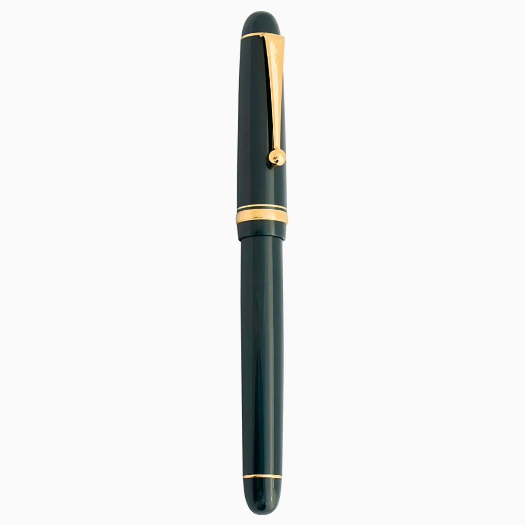 Pilot Custom 74 Fountain Pen – 14K Gold Medium Nib (No.10), Black or Green Resin Body with Gold Trim, Screw-Cap, CON-40 Converter, Made in Japan