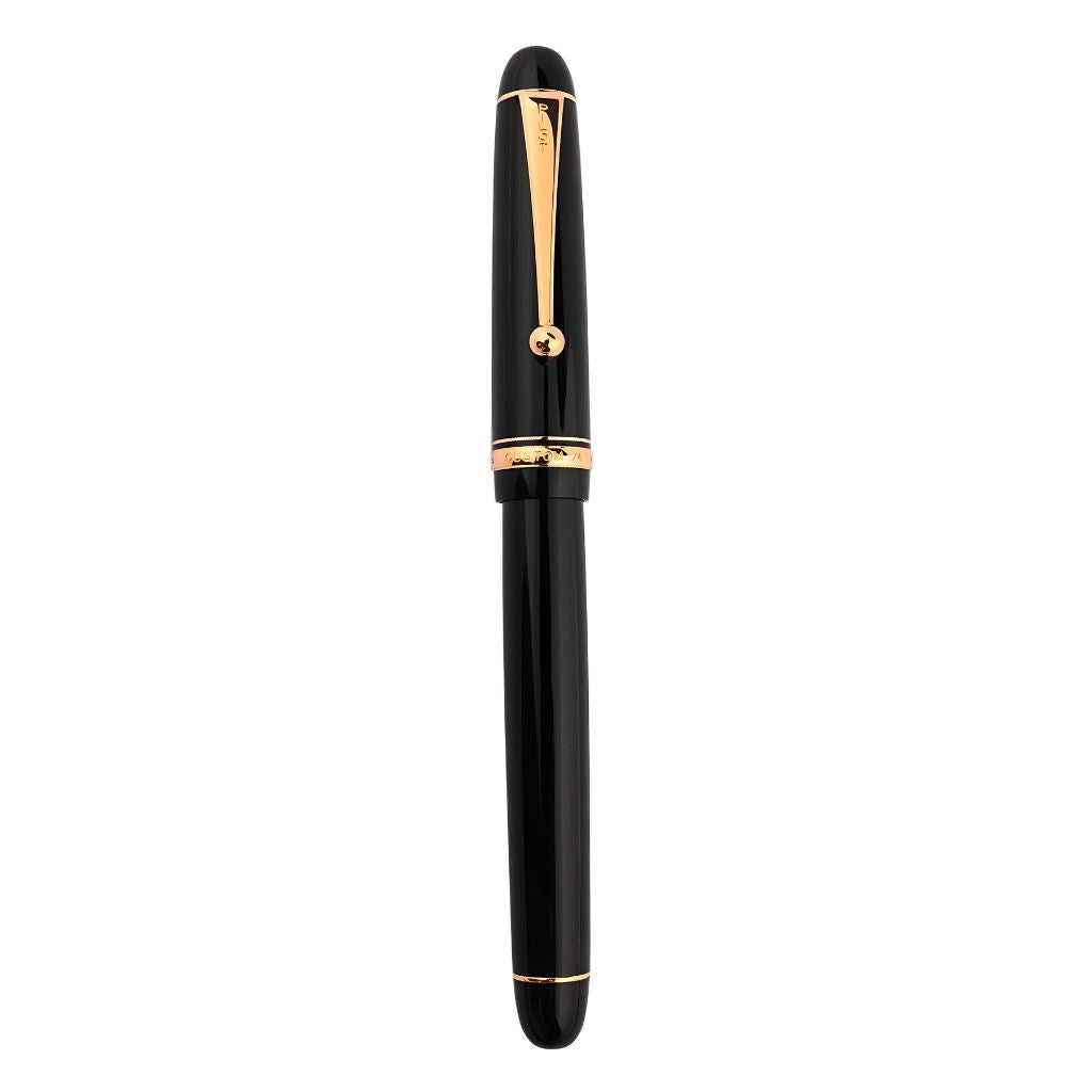 Pilot Custom 74 Fountain Pen – 14K Gold Medium Nib (No.10), Black or Green Resin Body with Gold Trim, Screw-Cap, CON-40 Converter, Made in Japan