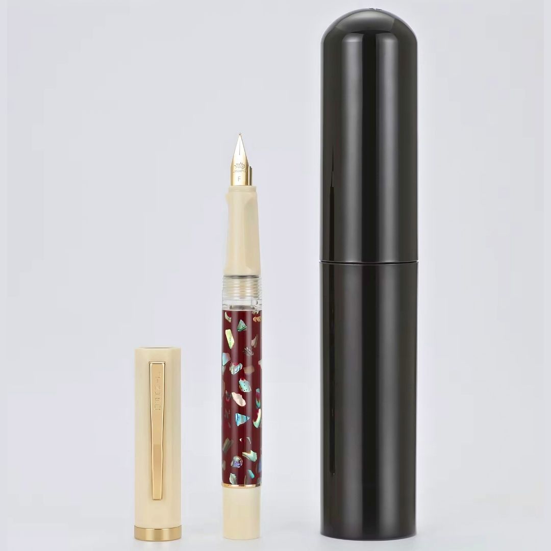 Jinhao Black Pen Gift Box – Elegant Plastic Fountain Pen Case for Gifting – Jinhao Logo on Top