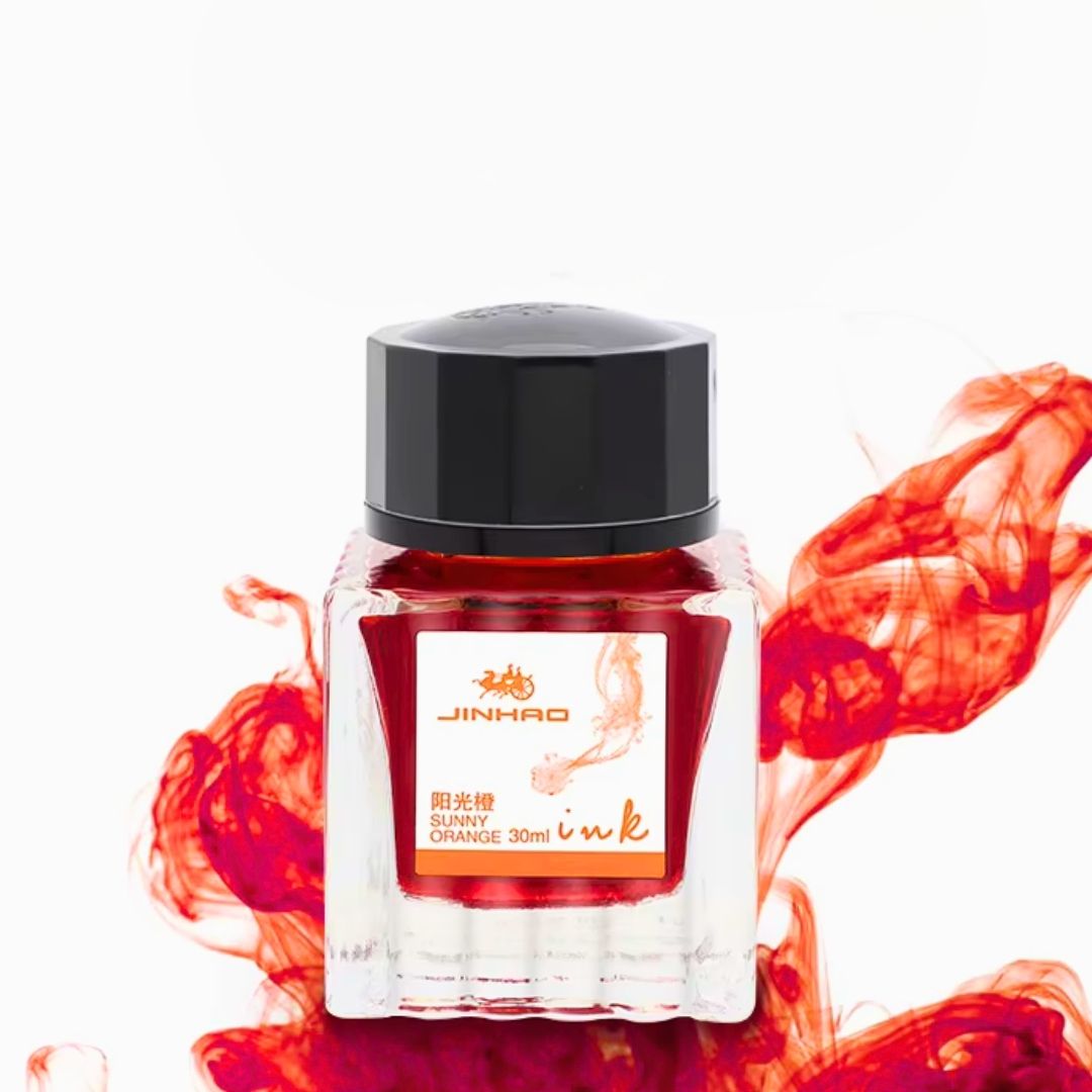 Jinhao 30ml Sunny Orange Ink Bottle for Fountain Pens – Model 3001