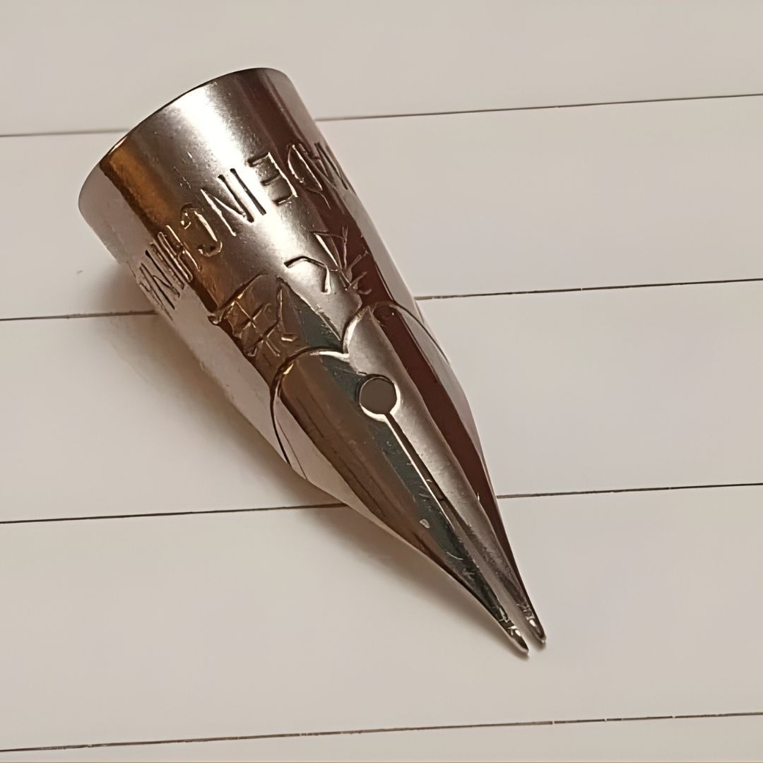 Wing Sung 601A Brown Vacumatic Fountain Pen – Fine 0.5mm Nib, Resin Body with Steel Cap, Push-Type, Converter & Box (No Ink)