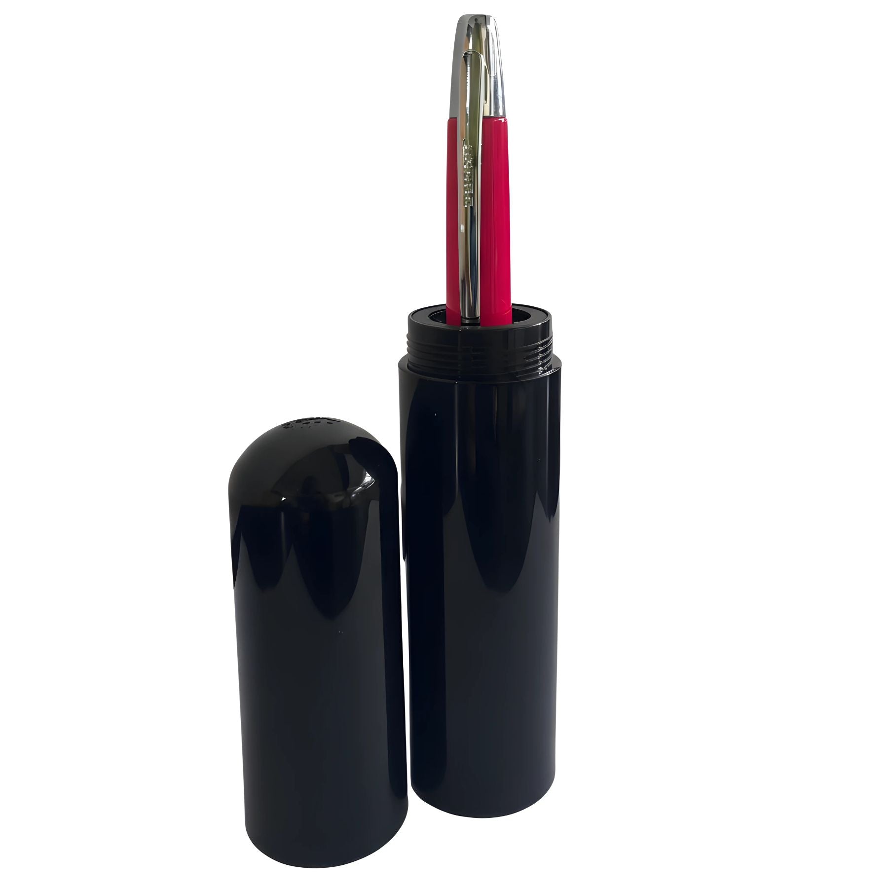 Jinhao 10 Fountain Pen (ONE OF ONE) – Bright Pink with Silver Clip, Retractable Nib, Limited Edition(Comes With A Pen Sleeve & A Pen Case)