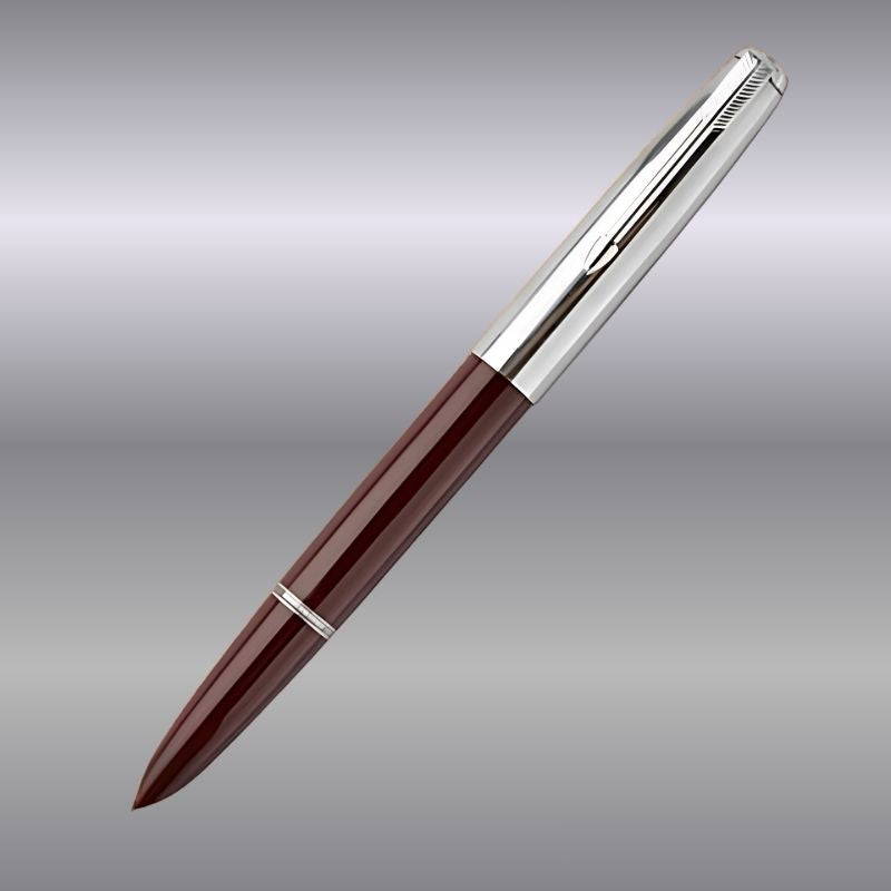 Hero 616 Plus Fountain Pen – Original Ink Pen with Iridium Fine Nib, Silver Cap – Smooth Classic Writing Pen, Available in Black & Maroon