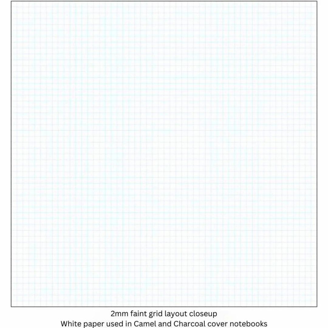 LIFE x Kleid Noble Notebook – A5 Size, 2 mm Graph, 200 Pages, White Acid-Free Fountain Pen Friendly Paper, Softcover Camel Brown