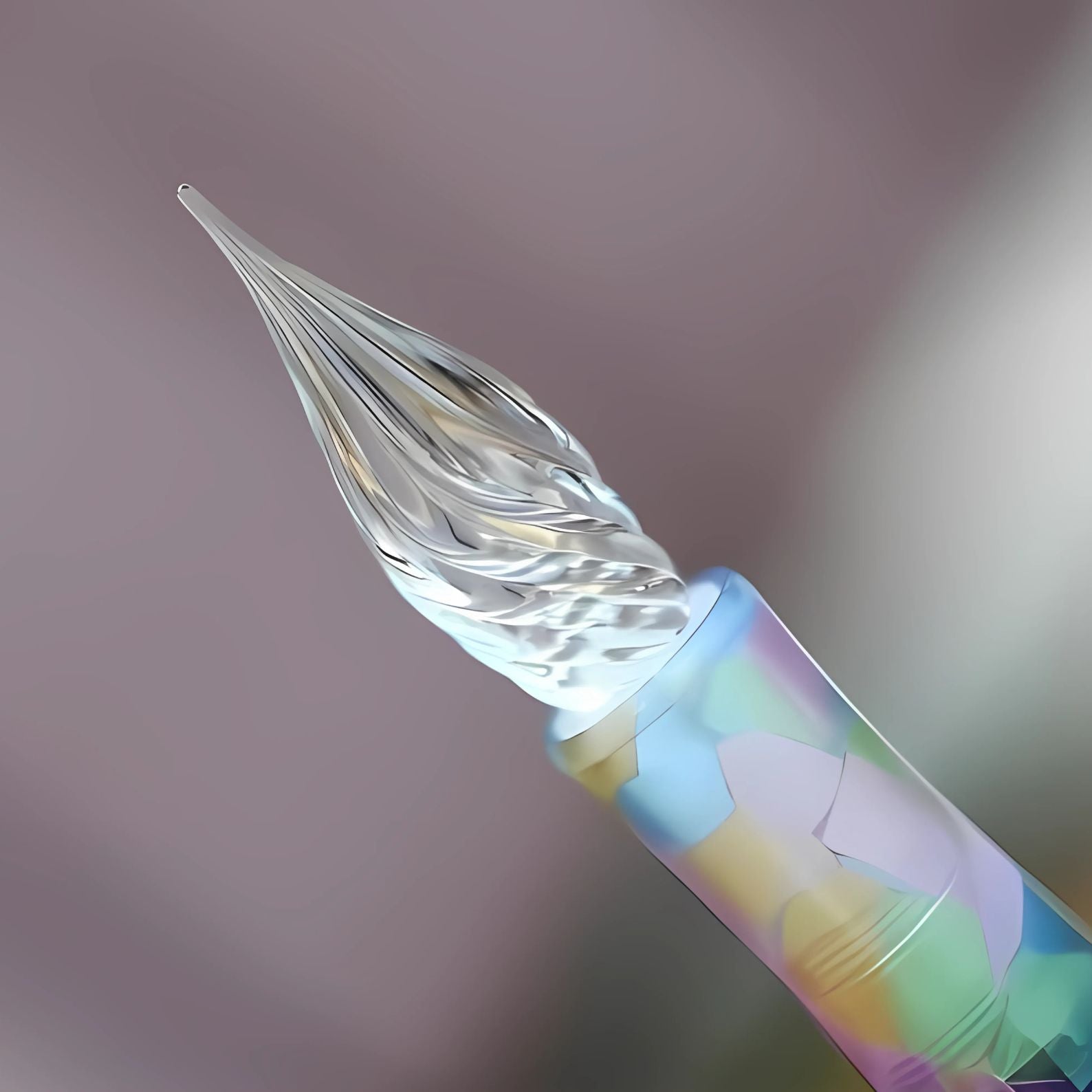 MAJOHN Multifunctional Dual-Purpose Pen – Glass Dip Pen & Fountain Pen with 3 Replacement Nibs (Extra Fine, Fine, Medium) – Multicolor