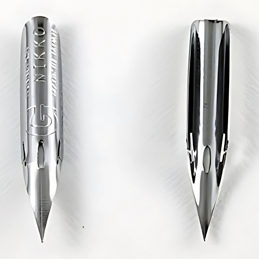 Nikko G Pen Nib – Japanese Calligraphy & Manga Drawing Nib, Copperplate & Spencerian, Medium Flex