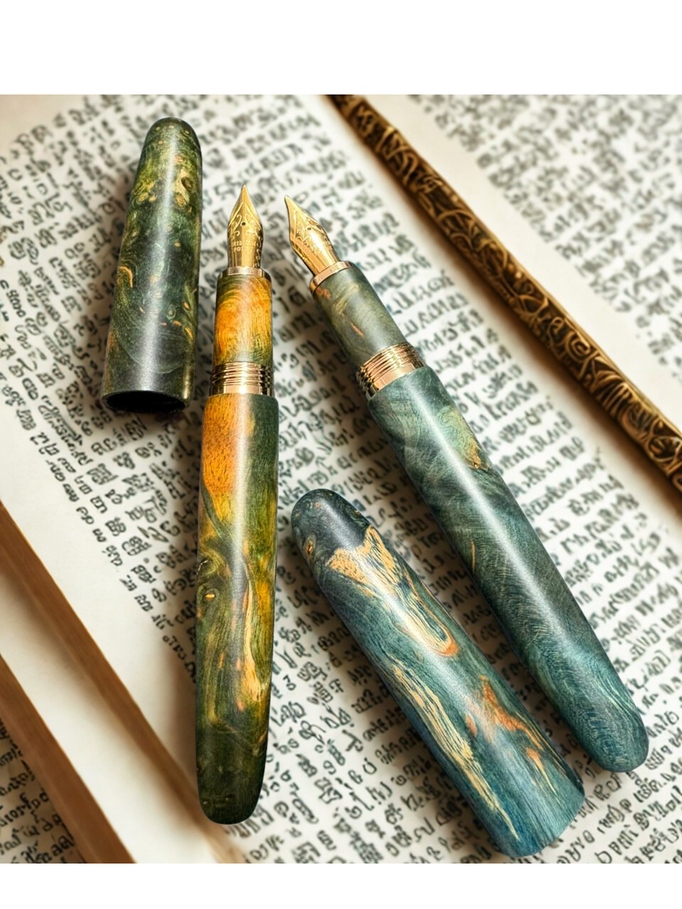 Jinxian Natural Stabilized Wood Fountain Pen