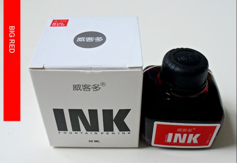 Wing Sung Junlai Premium Fountain Pen Ink 35ml Bottle - Vibrant Ink for Smooth Writing, Office Journaling Gift