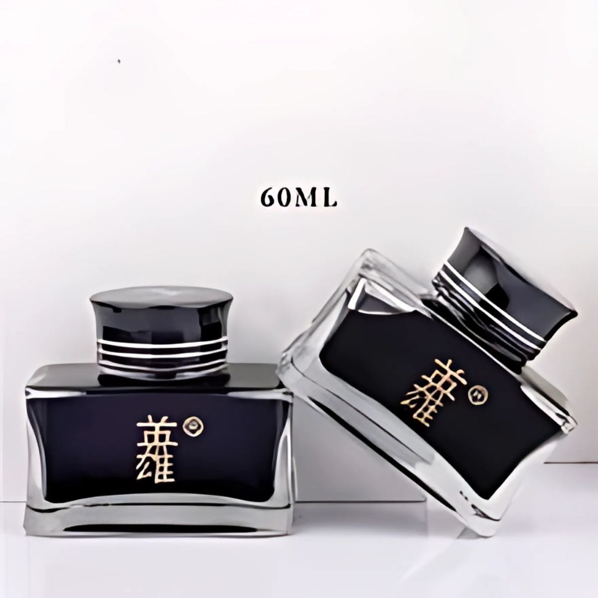Hero 8806 Fountain Pen Ink Bottle – 60ml Pure Black, Non-Carbon Ink for Fountain Pens, Dip Pens & Calligraphy – Quick Dry, Smudge-Free, Safe for Nibs