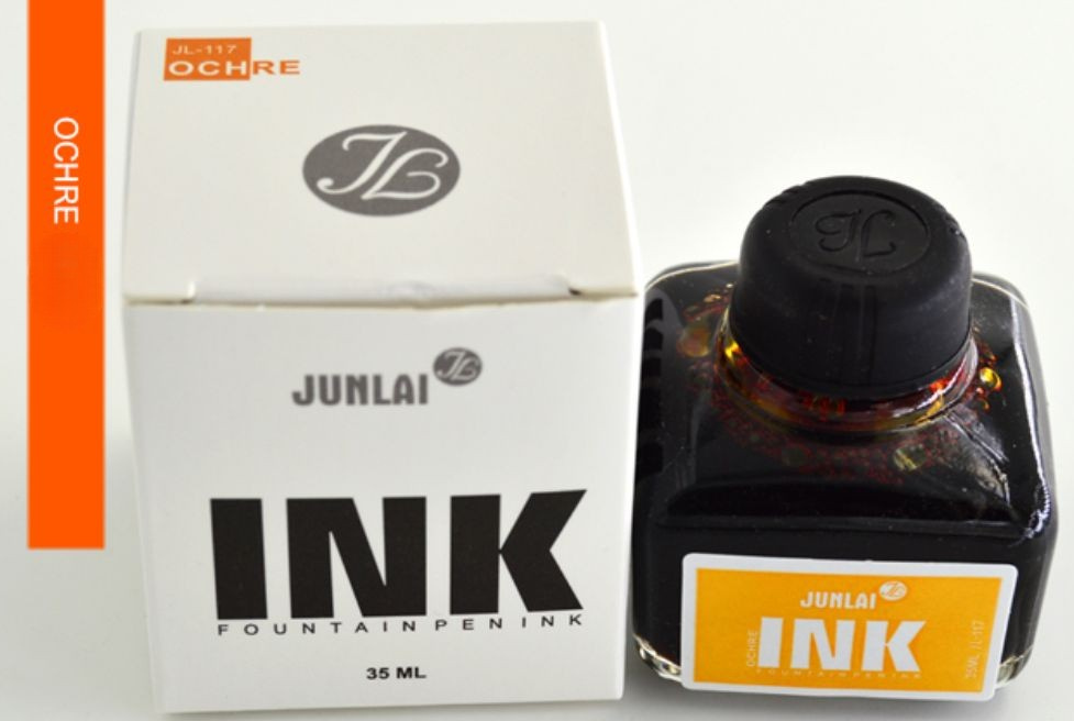 Wing Sung Junlai Premium Fountain Pen Ink 35ml Bottle - Vibrant Ink for Smooth Writing, Office Journaling Gift