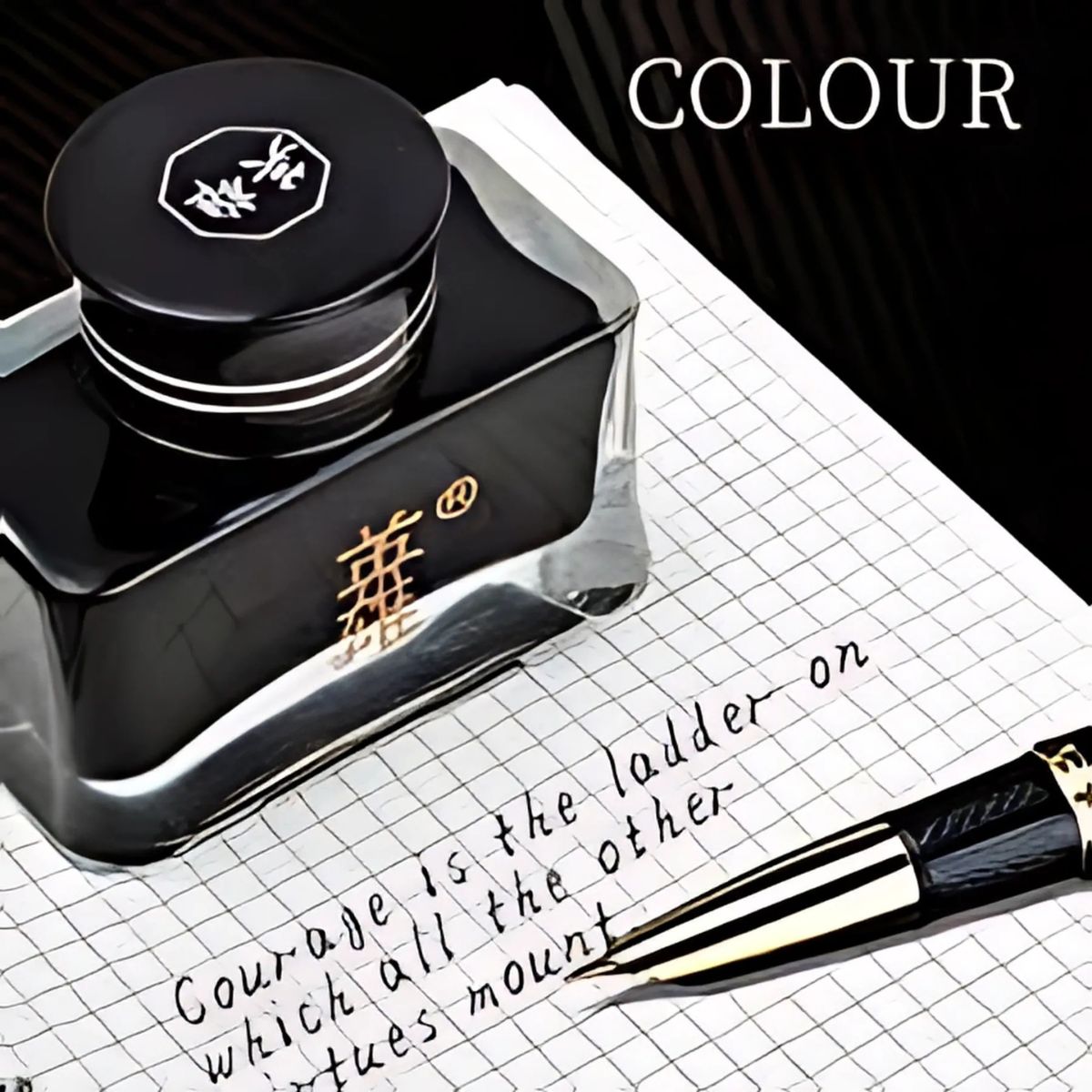 Hero 8806 Fountain Pen Ink Bottle – 60ml Pure Black, Non-Carbon Ink for Fountain Pens, Dip Pens & Calligraphy – Quick Dry, Smudge-Free, Safe for Nibs