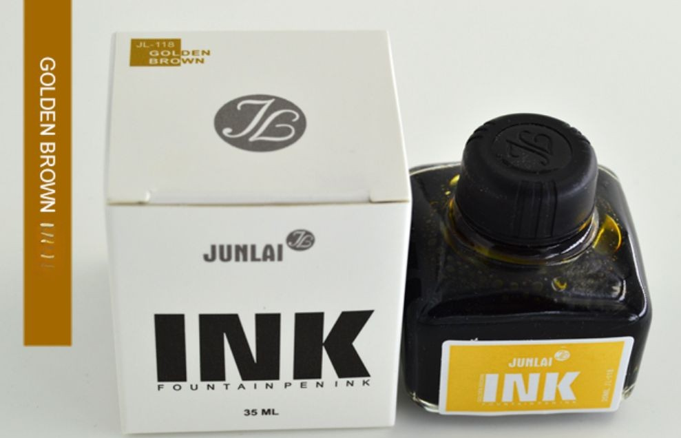 Wing Sung Junlai Premium Fountain Pen Ink 35ml Bottle - Vibrant Ink for Smooth Writing, Office Journaling Gift