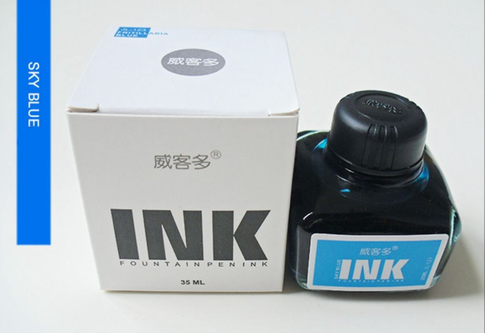 Wing Sung Junlai Premium Fountain Pen Ink 35ml Bottle - Vibrant Ink for Smooth Writing, Office Journaling Gift
