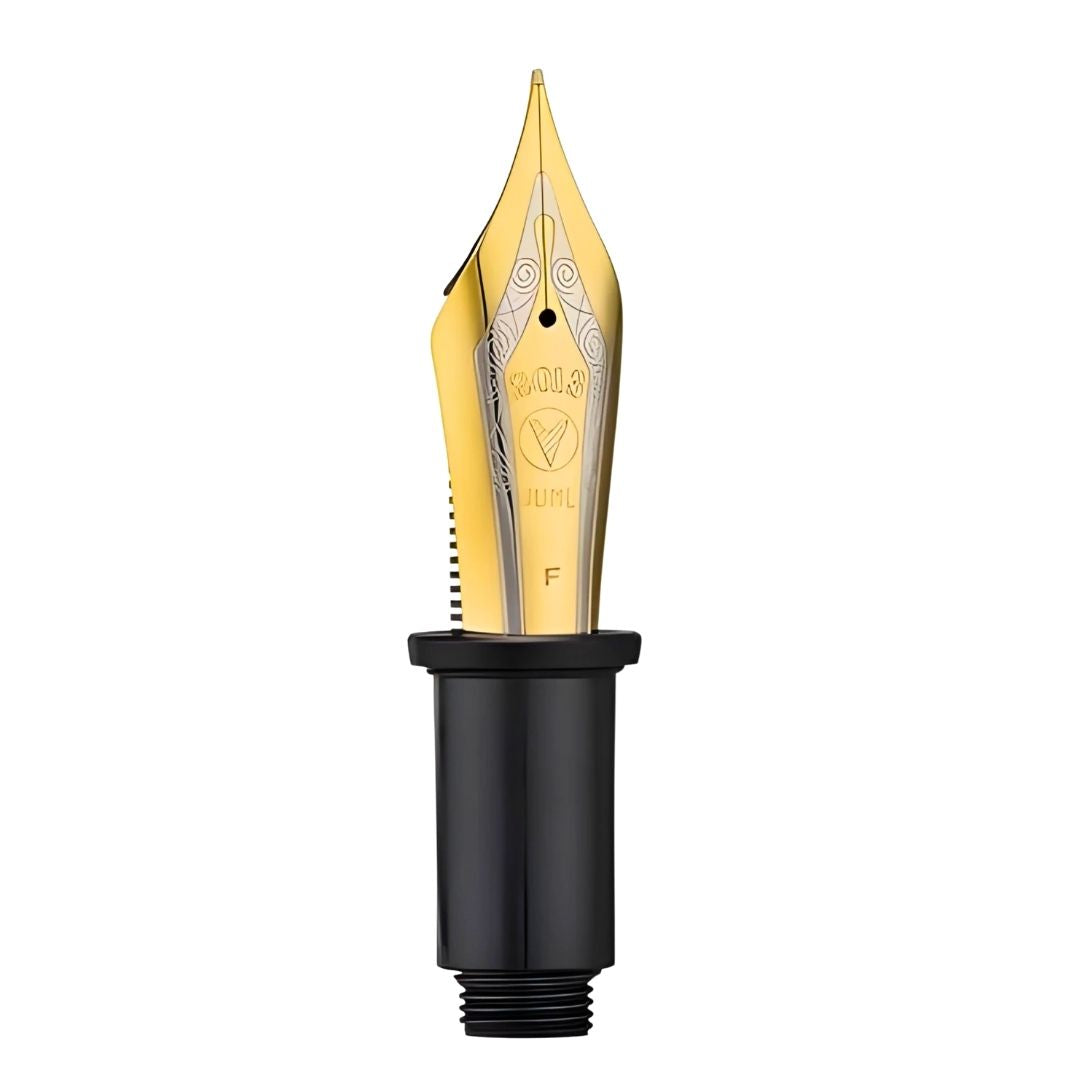 Wing Sung Junlai 930 Fountain Pen Replacement Nib Section – #9 Dual-Tone Iridium Nib, Fine/Medium/Broad Options