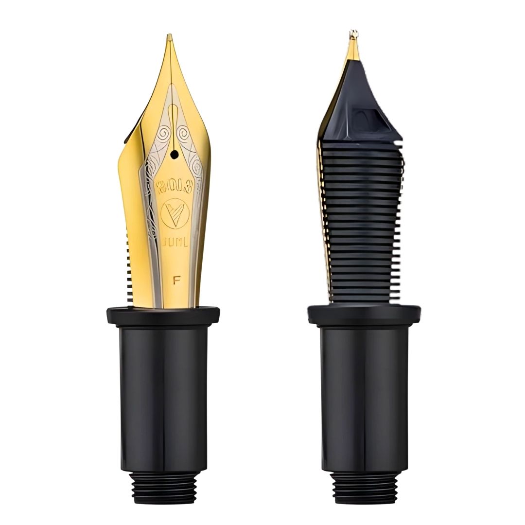 Wing Sung Junlai 930 Fountain Pen Replacement Nib Section – #9 Dual-Tone Iridium Nib, Fine/Medium/Broad Options