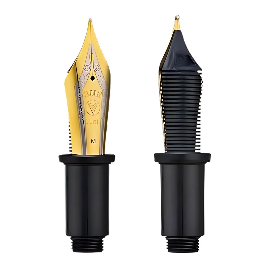 Wing Sung Junlai 930 Fountain Pen Replacement Nib Section – #9 Dual-Tone Iridium Nib, Fine/Medium/Broad Options