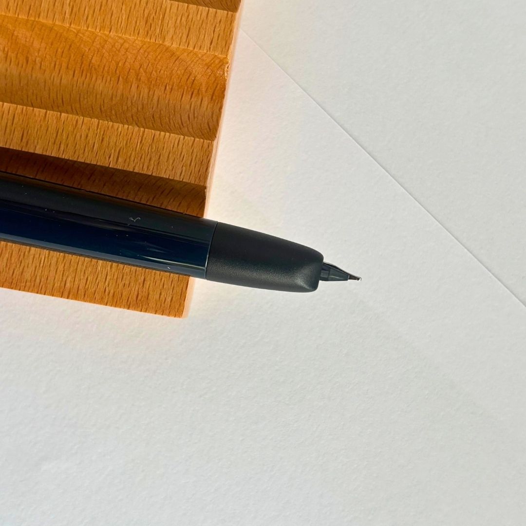 Jinhao 20 Press Retractable Fountain Pen –Dark Blue Colors – Plastic Body (Black clip) -Fine & Extra Fine Nib with Converter –  Smooth Writing Daily Pen (No Ink Included)