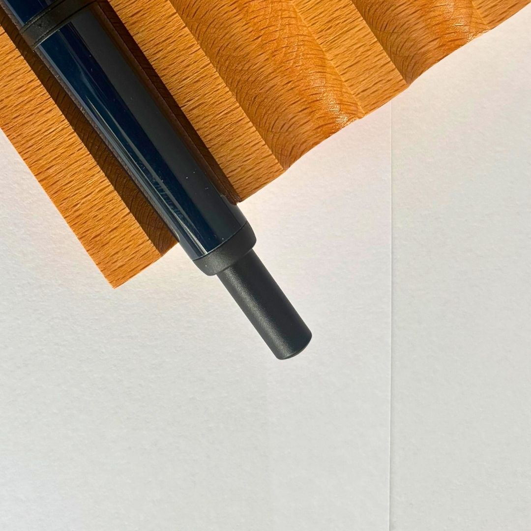Jinhao 20 Press Retractable Fountain Pen –Dark Blue Colors – Plastic Body (Black clip) -Fine & Extra Fine Nib with Converter –  Smooth Writing Daily Pen (No Ink Included)