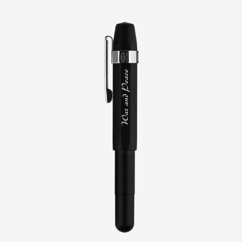 Delike Alpha Aluminum Alloy Fountain Pen – Compact Design, Bent Nib, Rotating Ink Cartridge System, Smooth Writing Pen