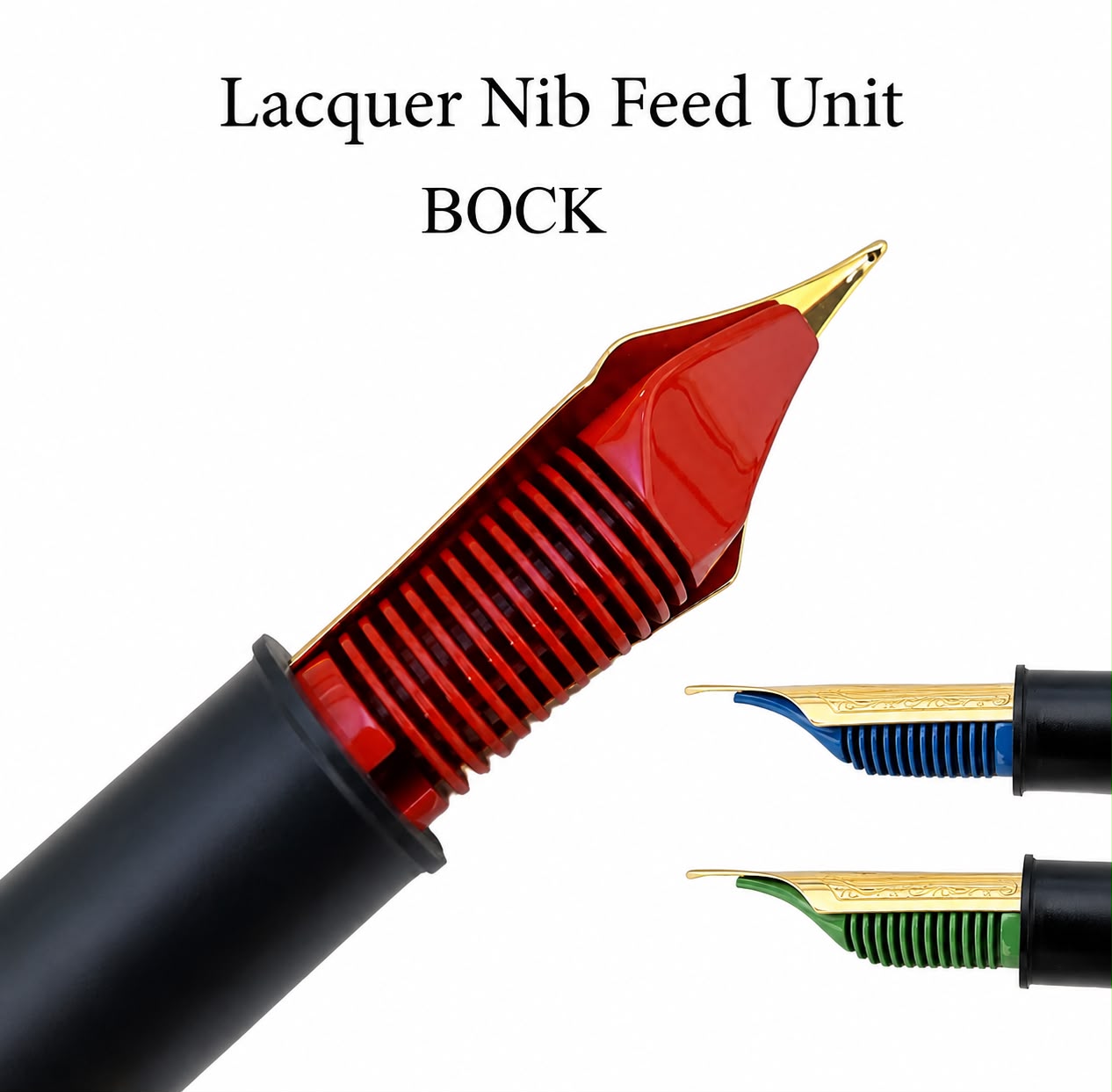 BOCK Lacquered Fountain Pen Nib Feed Unit – Premium Replacement Nib Assembly for Compatible Fountain Pens