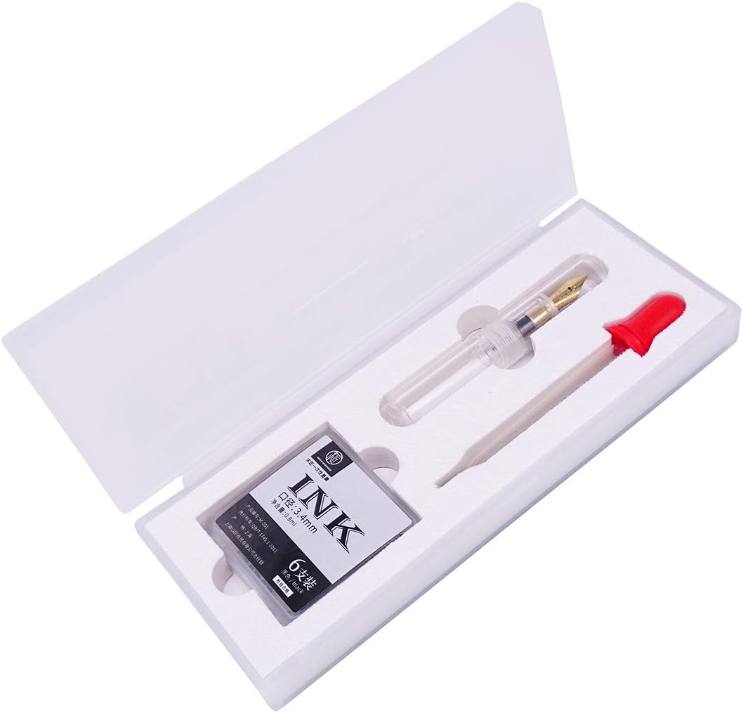 Moonman Wancai Mini Fountain Pen – Premium Strong Resin Body, Smooth Writing Nib, Compact Pocket Pen with Gift Set & Ink Cartridges